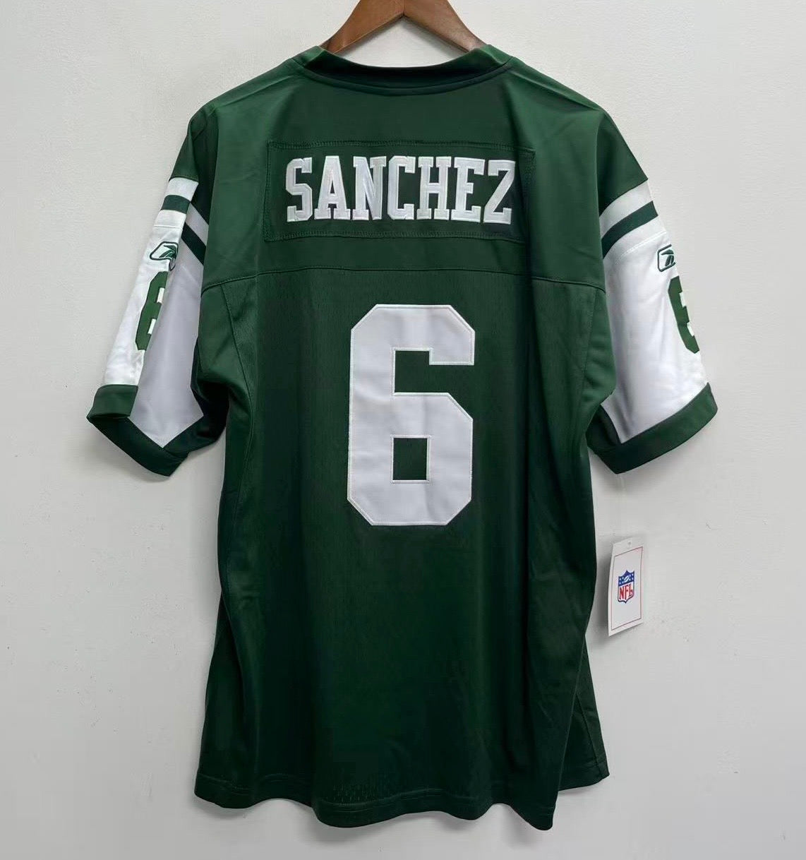 Mark Sanchez New York Jets Official NFL Reebok Jersey green product image 1