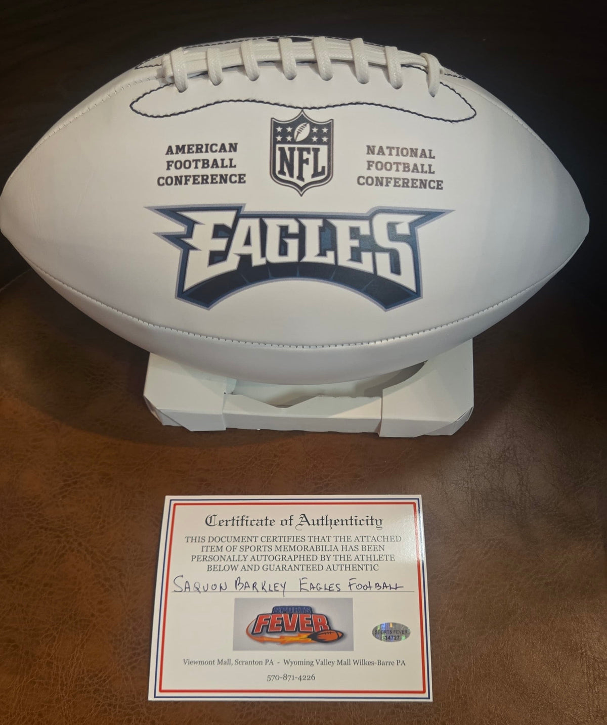 Saquon Barkley Autographed Philadelphia Eagles Logo product image 2