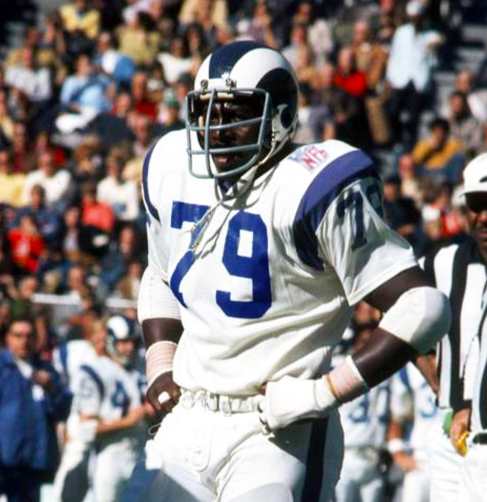 Coy Bacon 1969 Los Angeles Rams NFL Mitchell & Ness Jersey product image 5