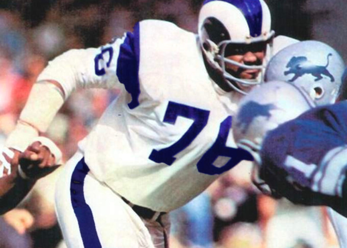 Rosey Grier Los Angeles Rams NFL Mitchell & Ness Jersey product image 4