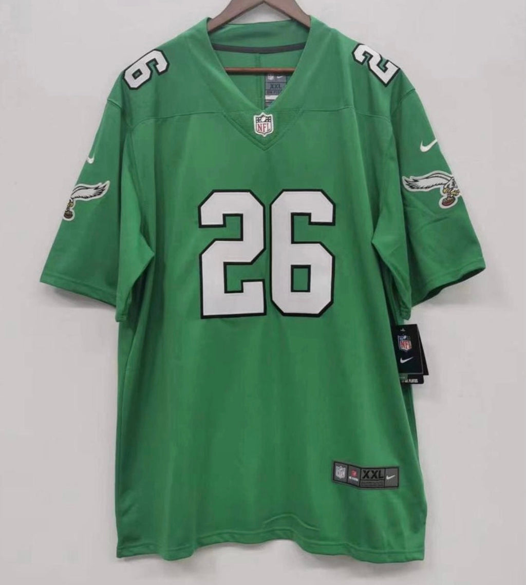 Saquon Barkley autographed Philadelphia Eagles Kelly green product image 3