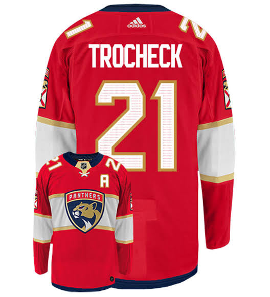 Vincent Trocheck Florida Panthers Official NHL Adidas Jersey product image 1