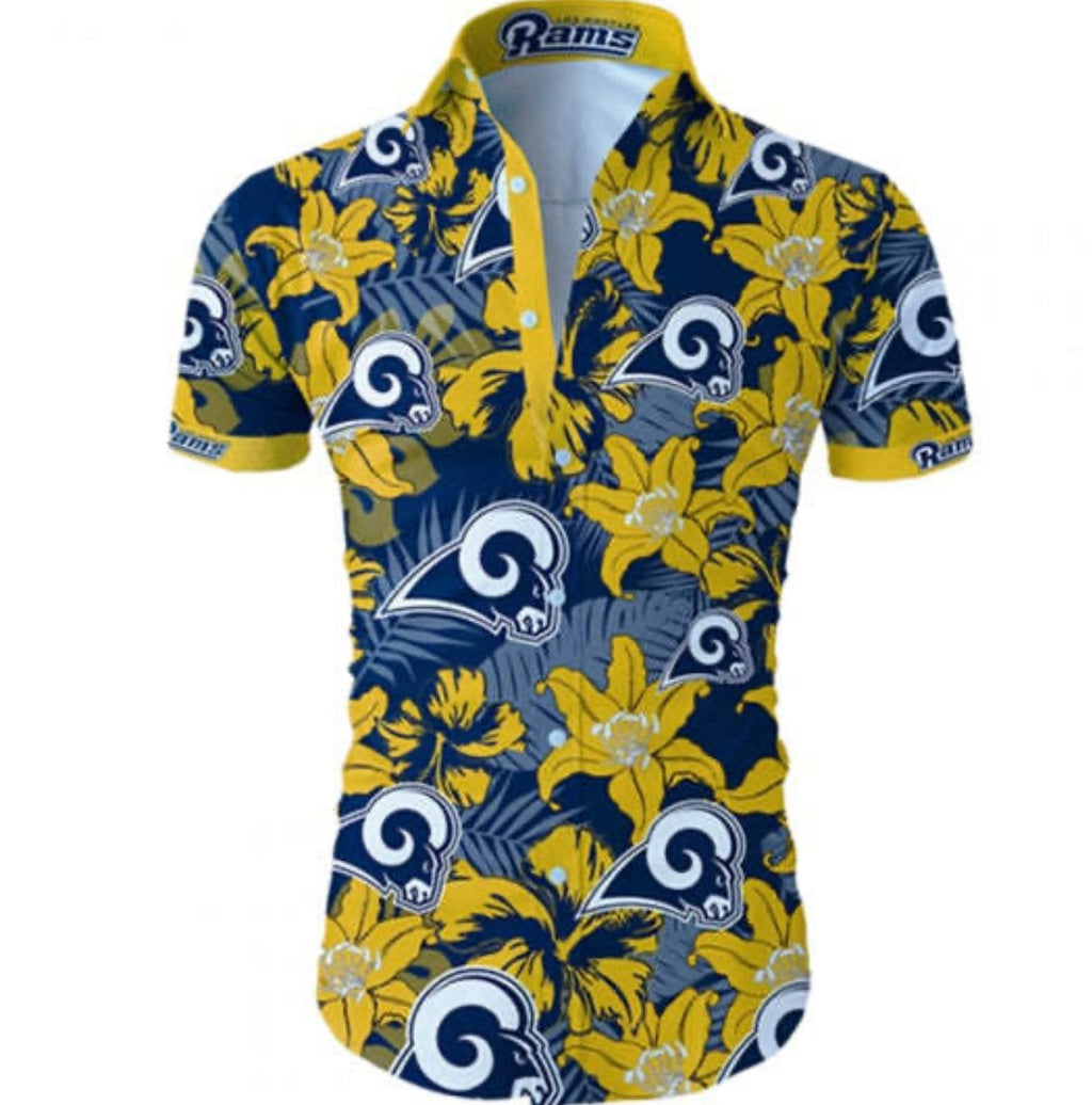 Los Angeles Rams Official NFL Floral Palm shirt product image 1