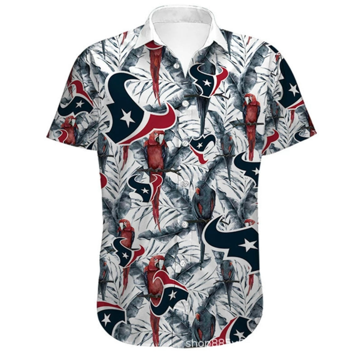 Houston Texans Official NFL Floral Palm shirt product image 1