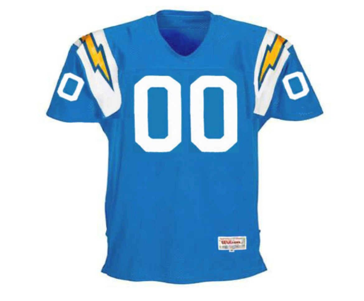 Any name & Number San Diego Chargers 1970’s NFL Mitchell & product image 2