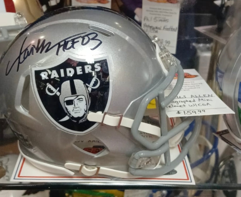 Marcus Allen Autographed Las Vegas Oakland Raiders Mini product image 1