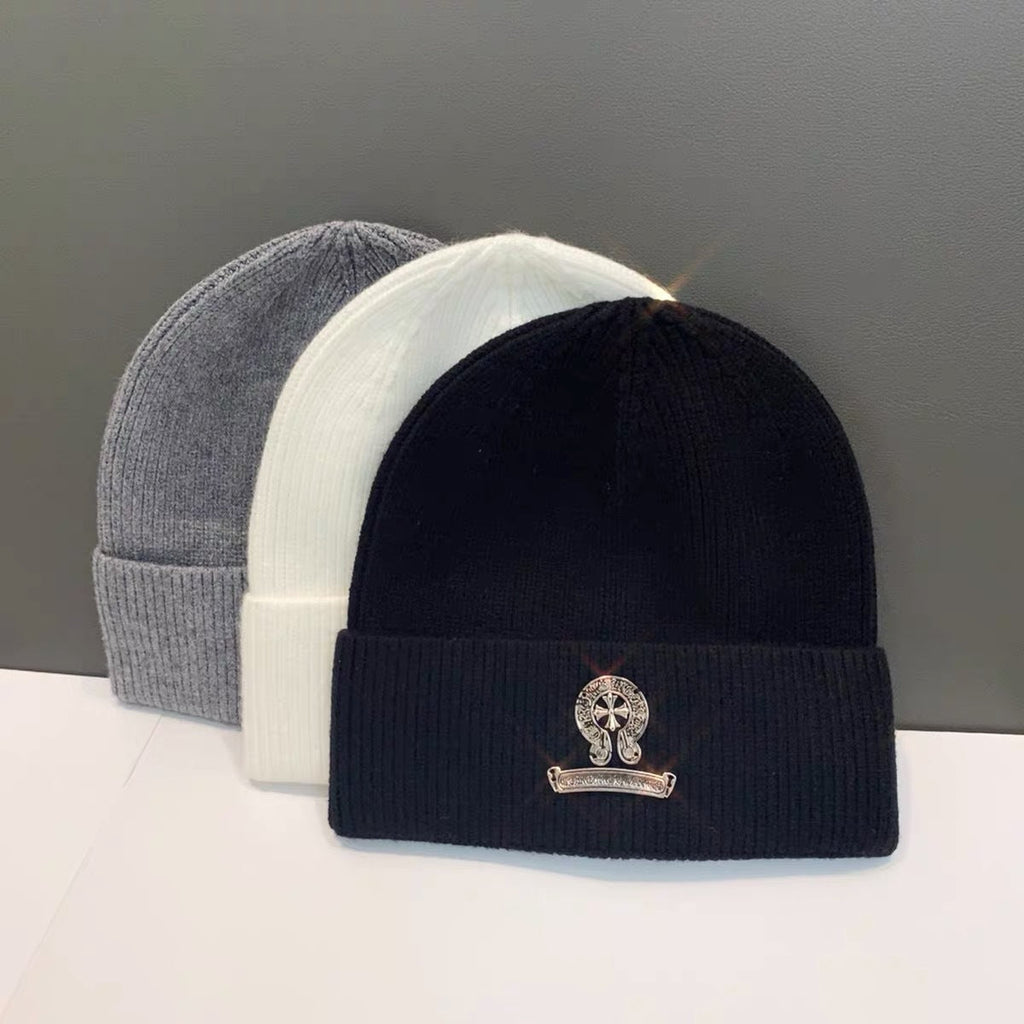 Chrome Heart Beanie Autumn Winter Cold Hat Vintage product image 9, provided for visual reference and product detail review