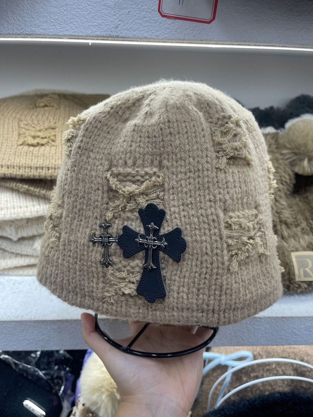 Chrome Heart Beanie Bucket Hat Winter product image 9, provided for visual reference and product detail review
