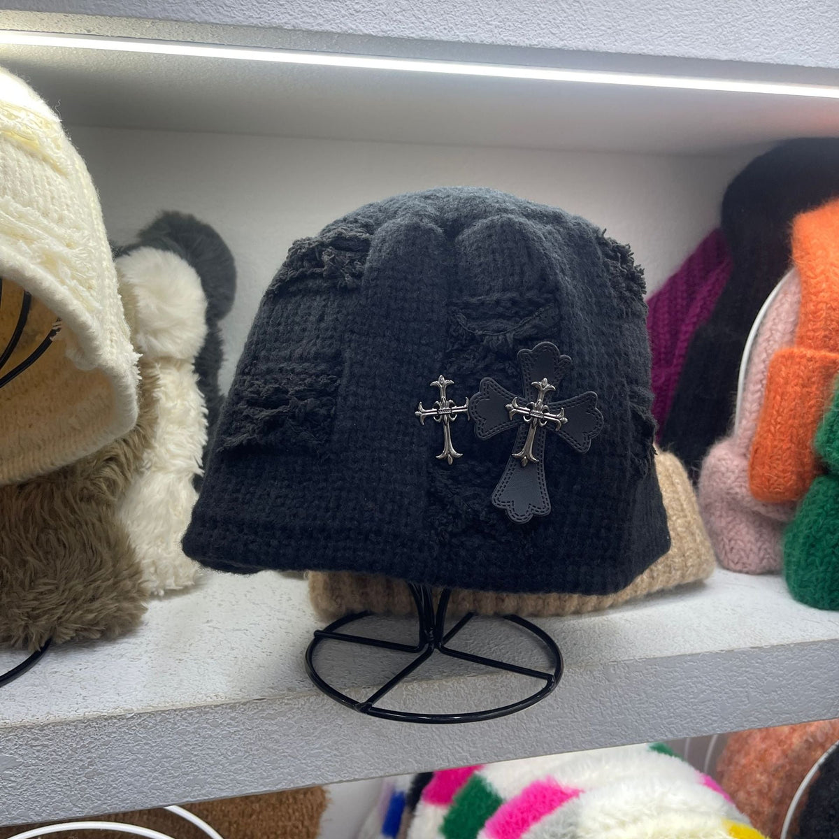 Chrome Heart Beanie Bucket Hat Winter product image 5, provided for visual reference and product detail review