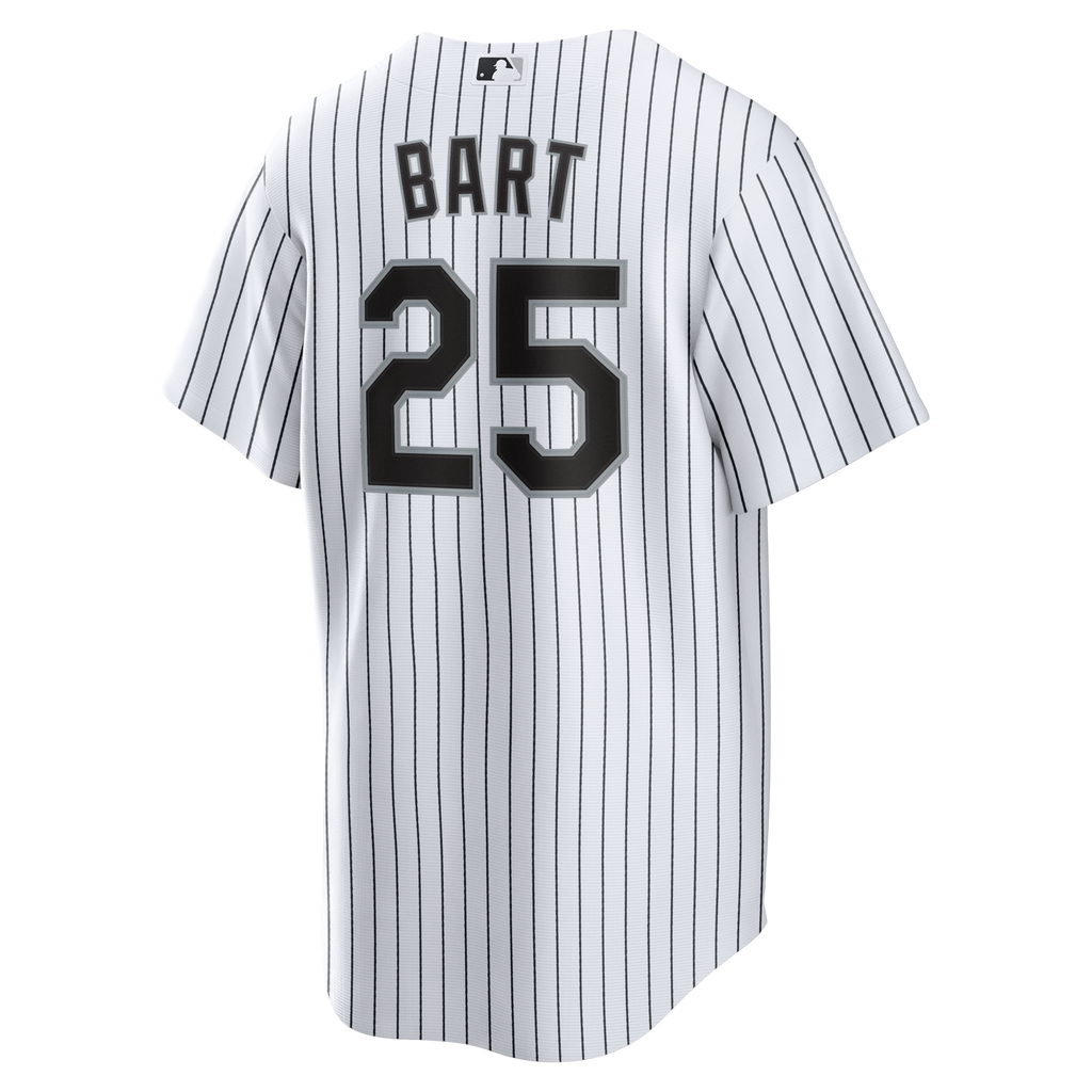 Chicago White Sox Joey Bart White Home Replica Jersey product image 4, provided for visual reference and product detail