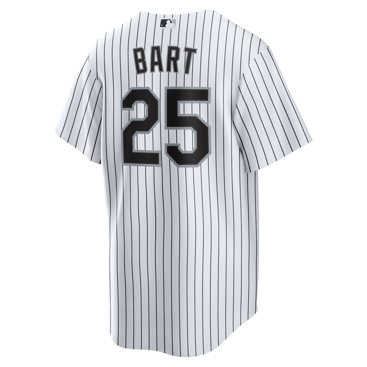 Chicago White Sox Joey Bart White Home Replica Jersey product image 4, provided for visual reference and product detail