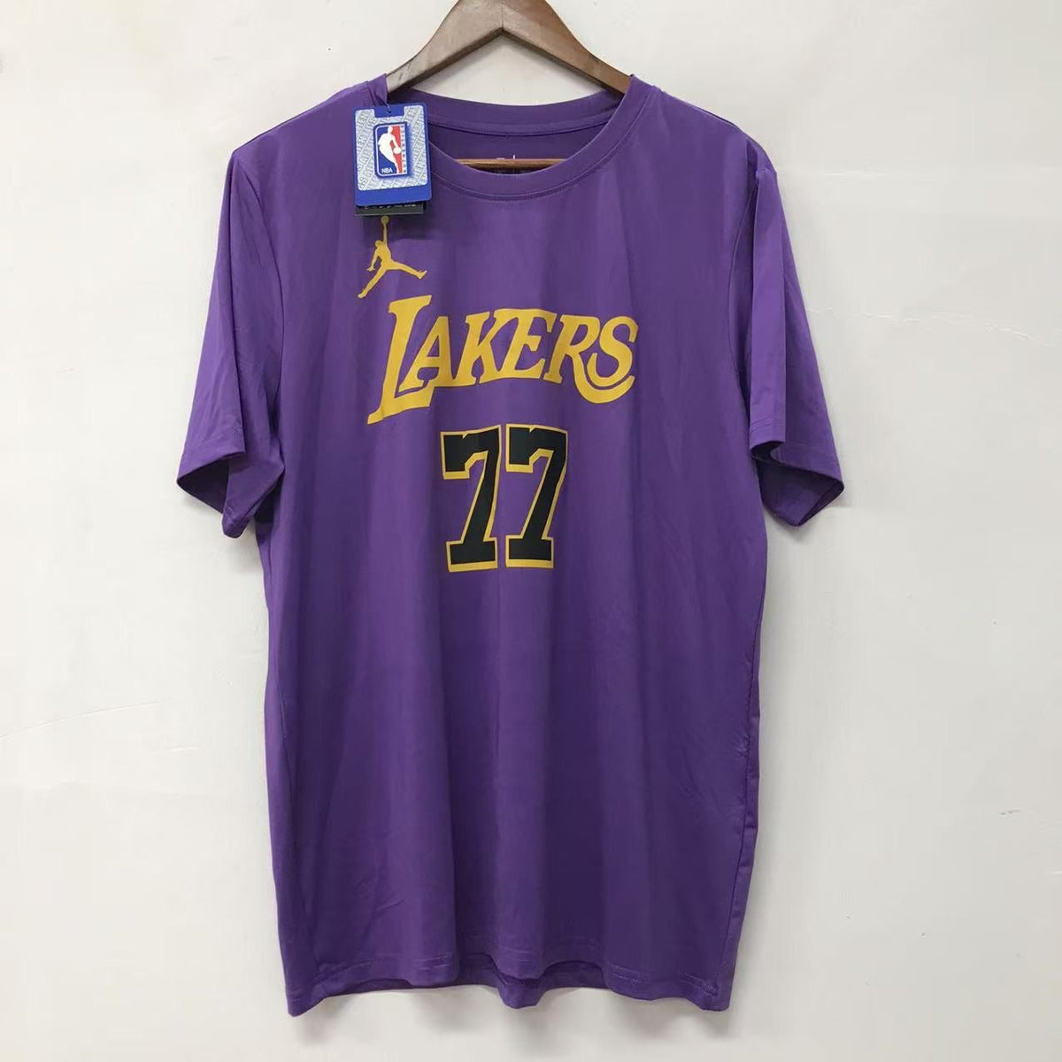 Luca Doncic Name & Number Los Angeles Lakers T shirt Adult product image 2