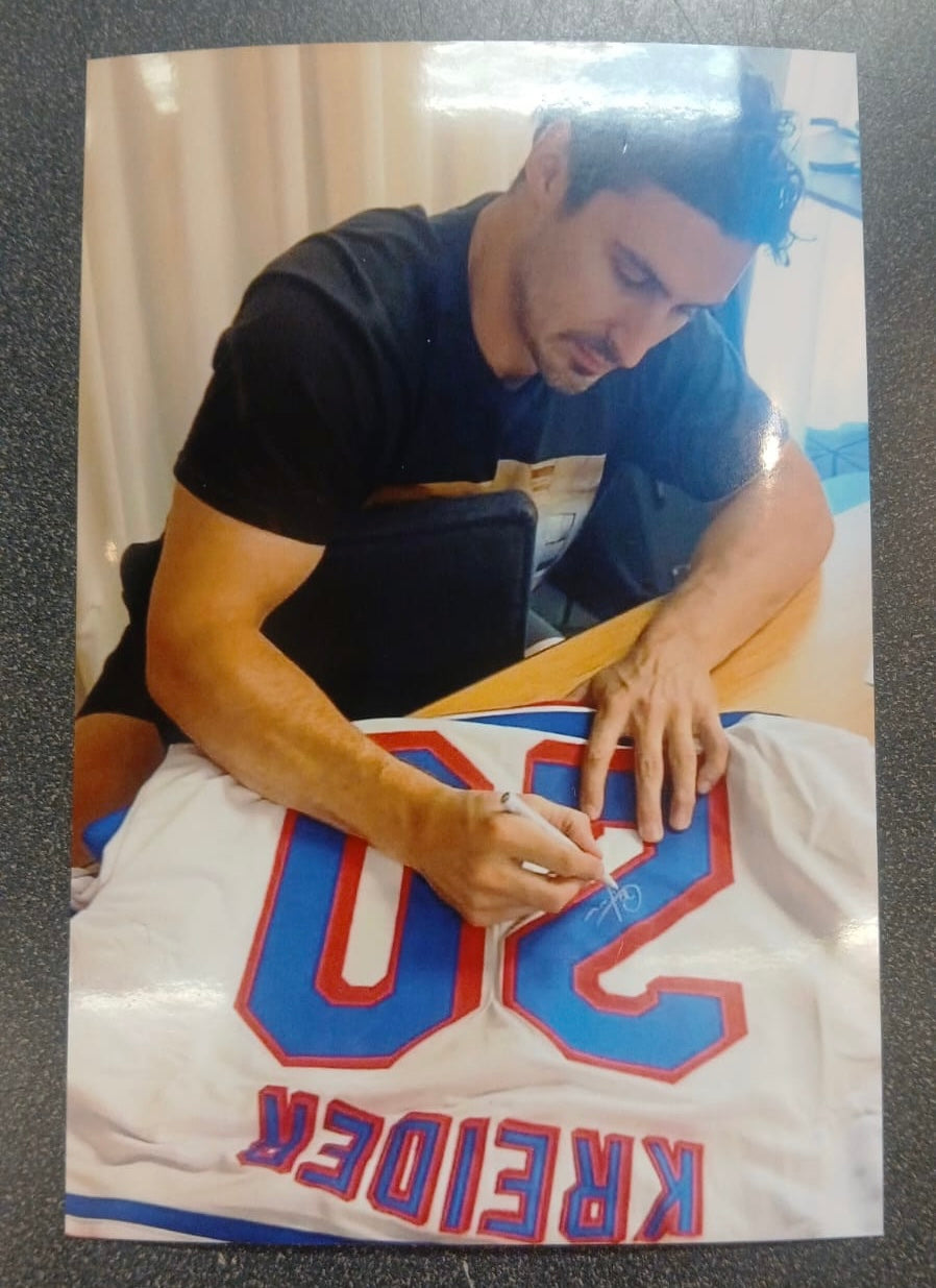 Chris Kreider New York Rangers autographed jersey COA Photo product image 3